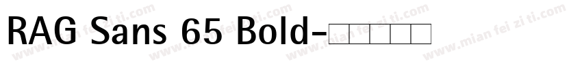 RAG Sans 65 Bold字体转换